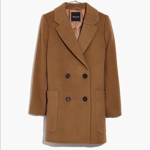 Madewell Hollis Double Breasted Coat SZ M